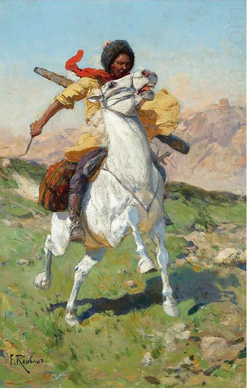 Franz Roubaud The caucasian warrior china oil painting image